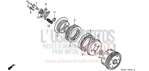 EMBRAYAGE (1) CG125W de 1998